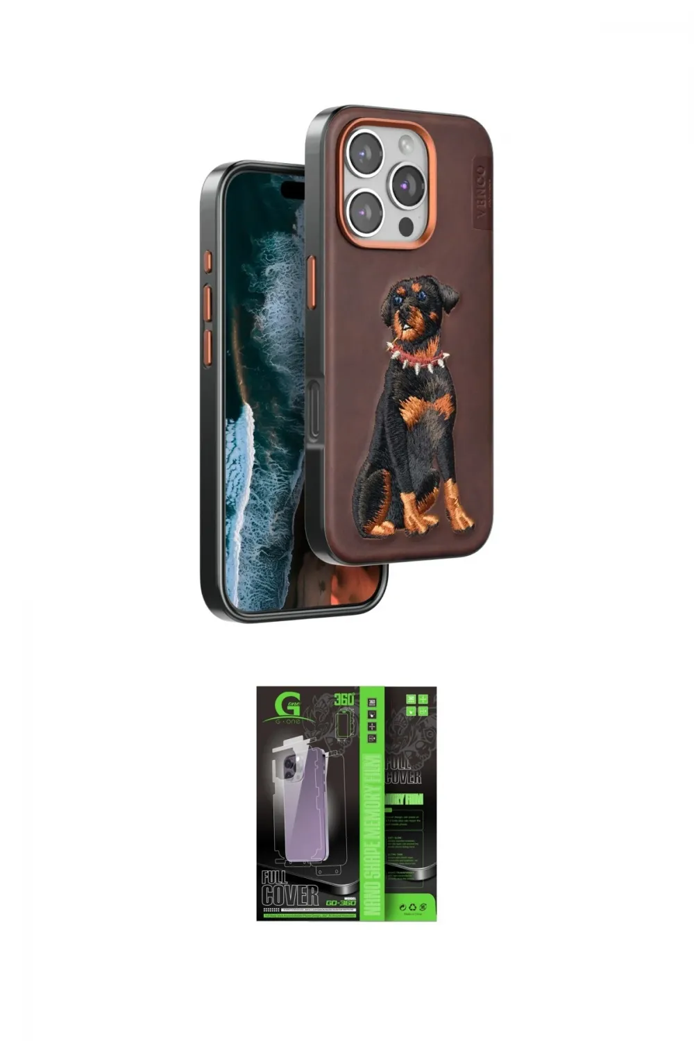 ieg™ iPhone 16 Pro Kılıf Nova Form Koleksiyonu - Şeffaf 360 Full Body Arka Koruyucu
