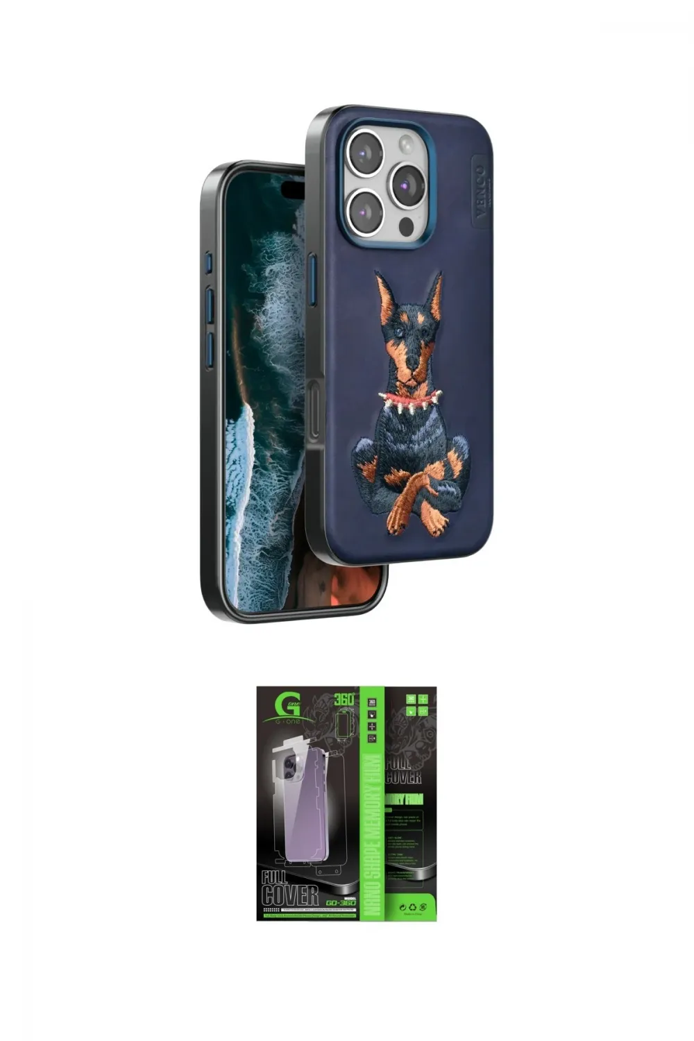 ieg™ iPhone 16 Pro Kılıf Nova Form Koleksiyonu - Şeffaf 360 Full Body Arka Koruyucu