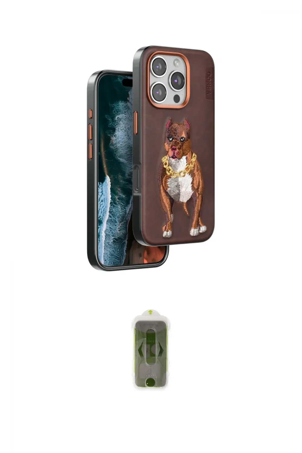ieg™ iPhone 16 Pro Kılıf Nova Form Koleksiyonu - Siyah Joko Magic 5D Hayalet Cam