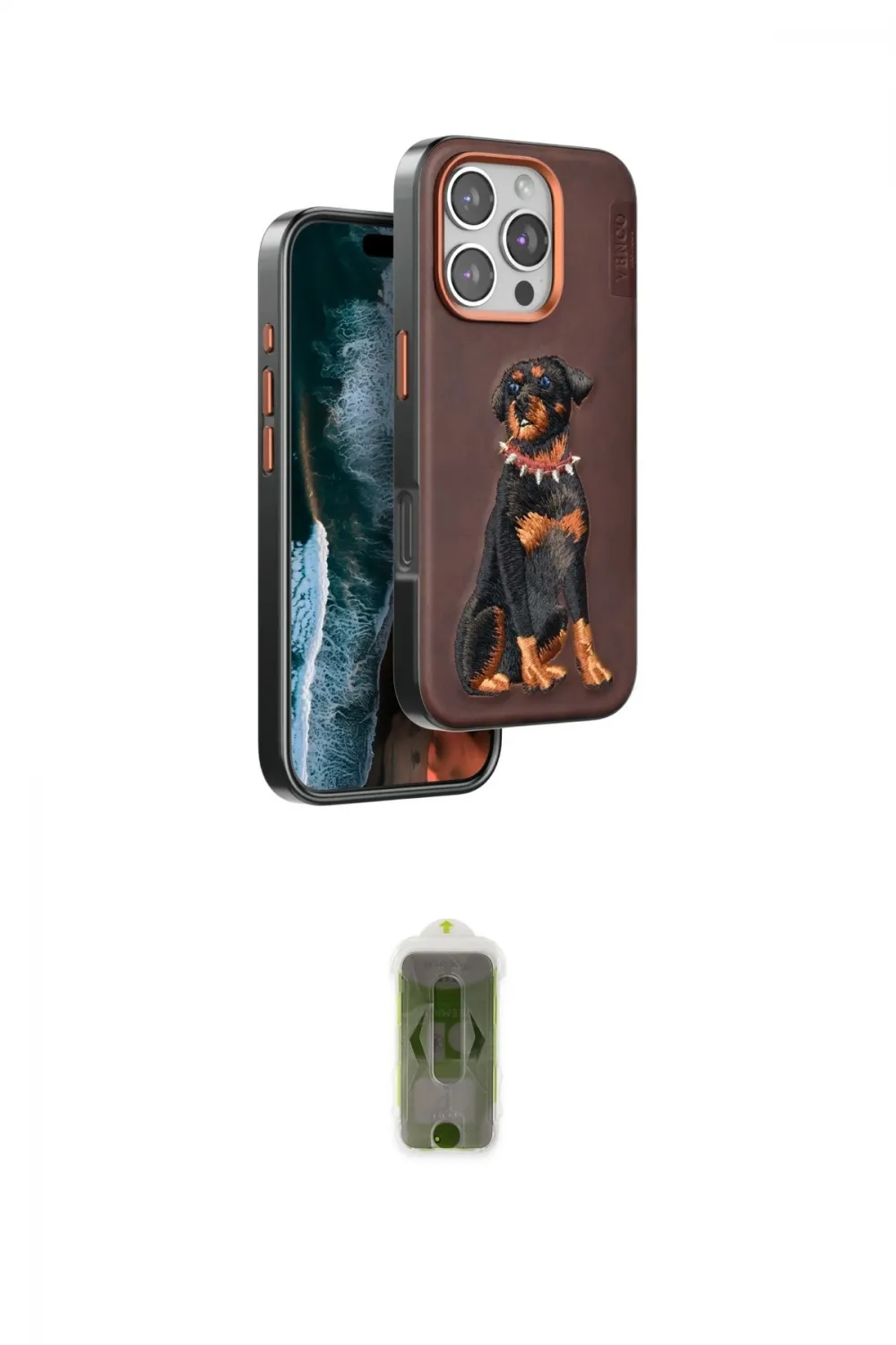 ieg™ iPhone 16 Pro Kılıf Nova Form Koleksiyonu - Siyah Joko Magic 5D Hayalet Cam