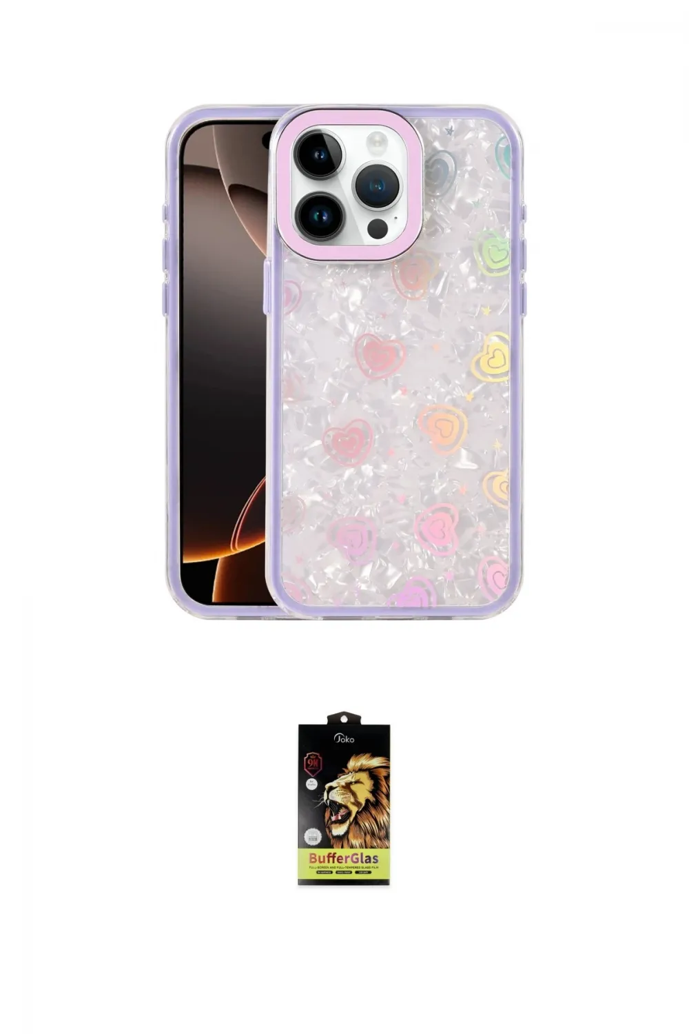 ieg™ iPhone 16 Pro Kılıf Odak Prime - Siyah Buffer Cam Ekran Koruyucu