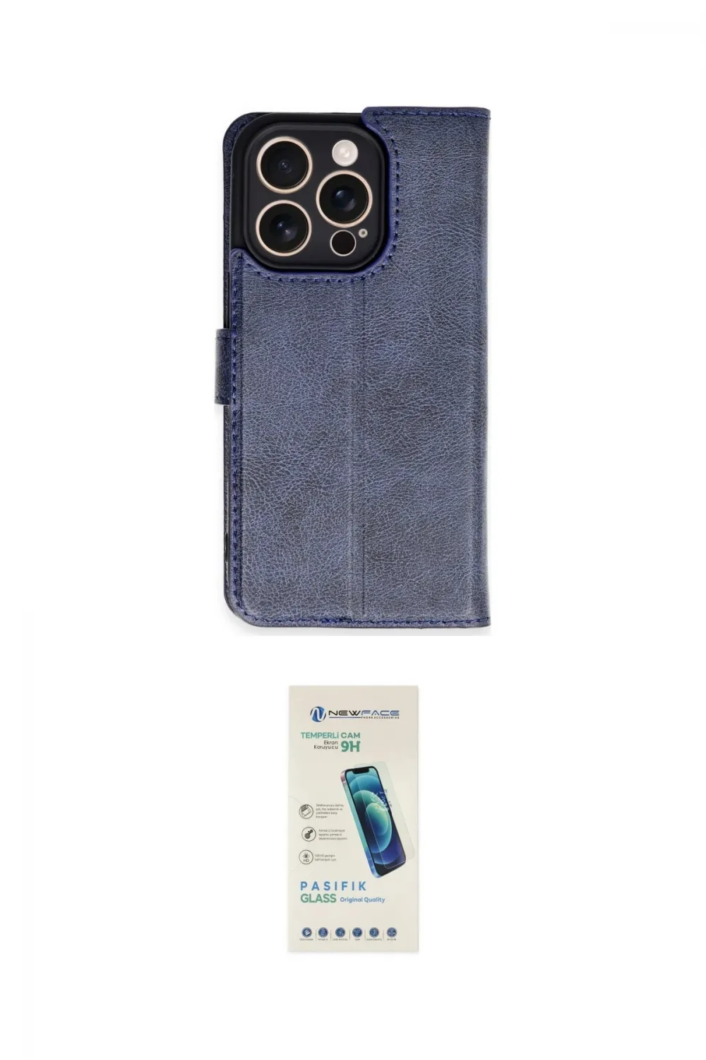 ieg™ iPhone 16 Pro Kılıf Siluet Işık Serisi - Şeffaf Pasifik Cam Ekran Koruyucu