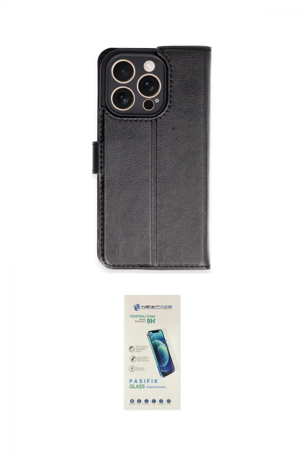 ieg™ iPhone 16 Pro Kılıf Siluet Işık Serisi - Şeffaf Pasifik Cam Ekran Koruyucu