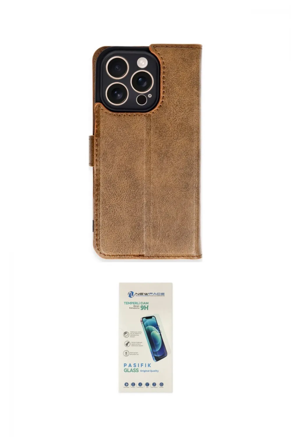 ieg™ iPhone 16 Pro Kılıf Siluet Işık Serisi - Şeffaf Pasifik Cam Ekran Koruyucu