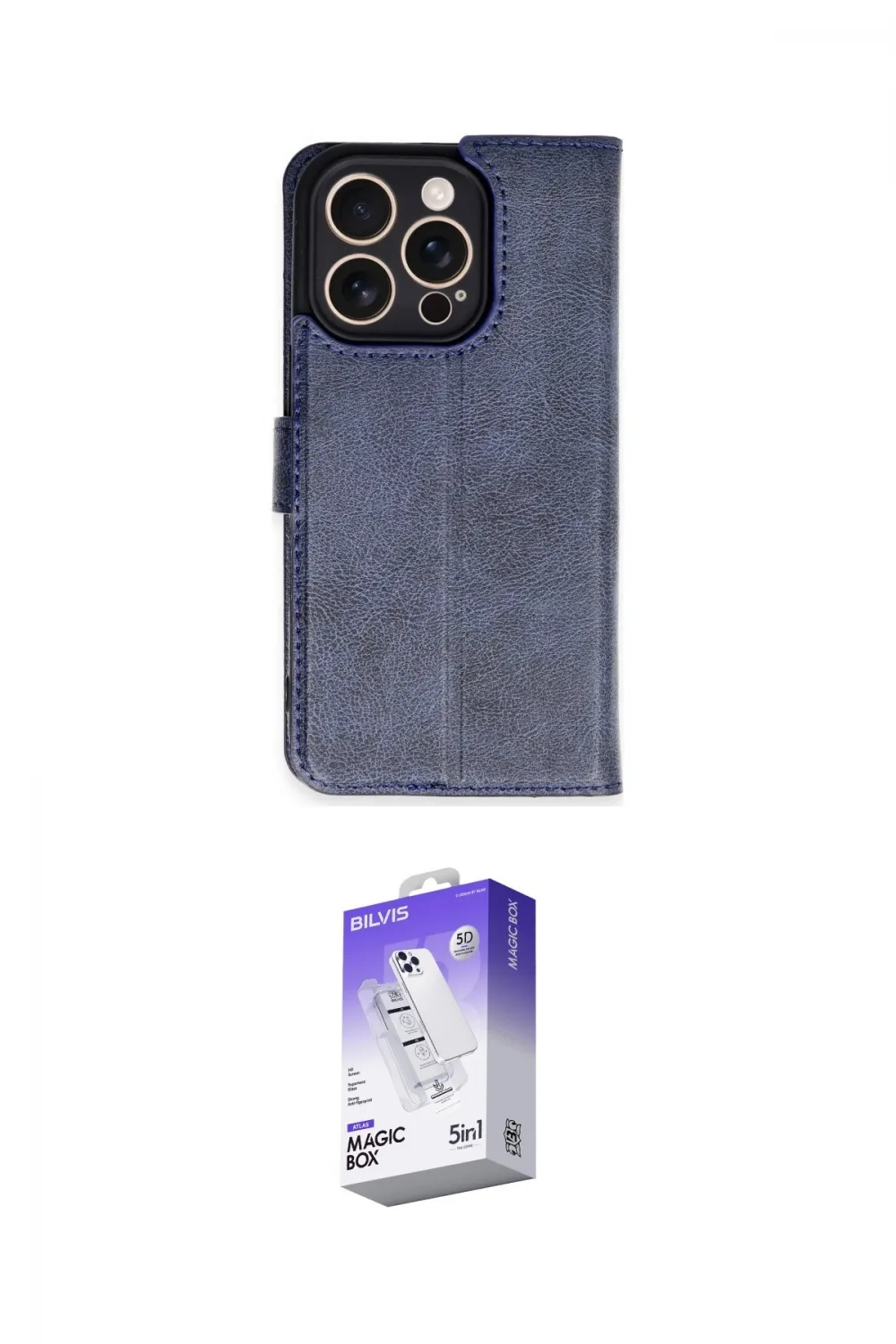 ieg™ iPhone 16 Pro Kılıf Siluet Işık Serisi - Siyah Bilvis 5in1 3D Magic Cam Ekran Koruyucu