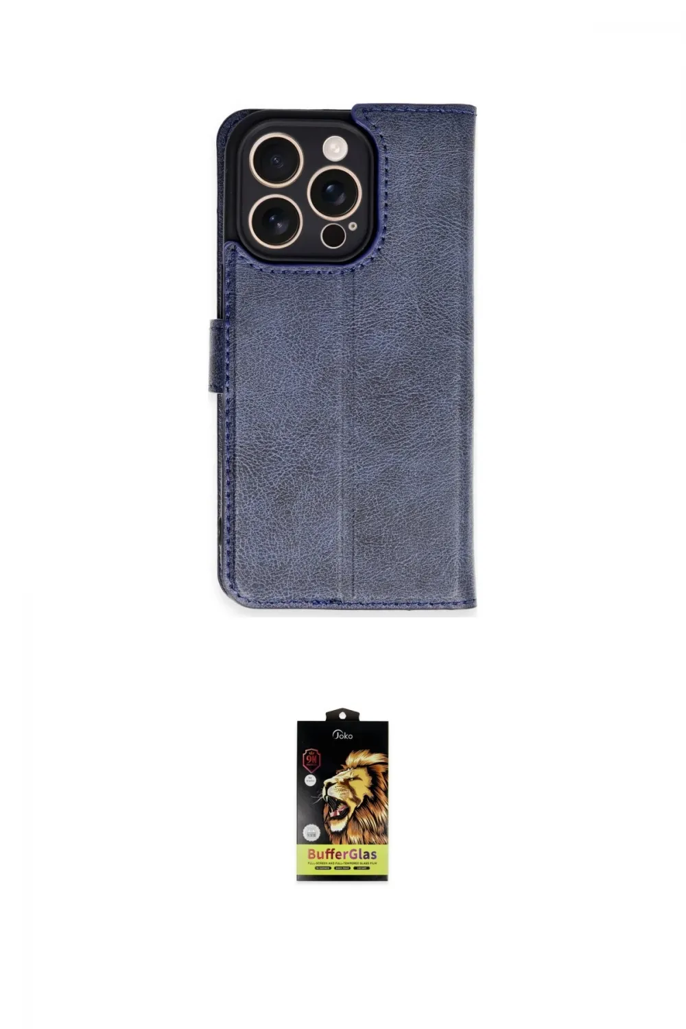ieg™ iPhone 16 Pro Kılıf Siluet Işık Serisi - Siyah Buffer Cam Ekran Koruyucu