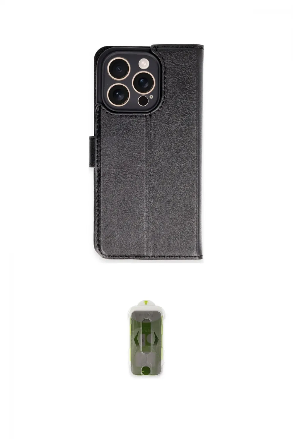 ieg™ iPhone 16 Pro Kılıf Siluet Işık Serisi - Siyah Joko Magic 5D Hayalet Cam