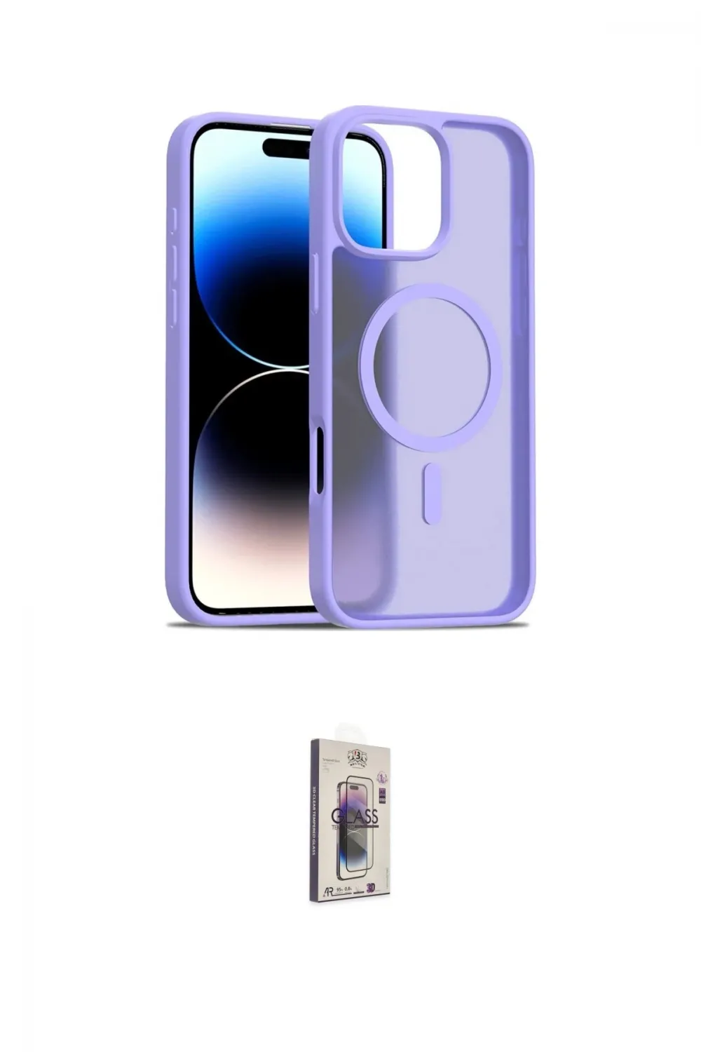 ieg™ iPhone 16 Pro Kılıf Siluet Minimal Prime - Siyah Bilvis 3D Cam Ekran Koruyucu