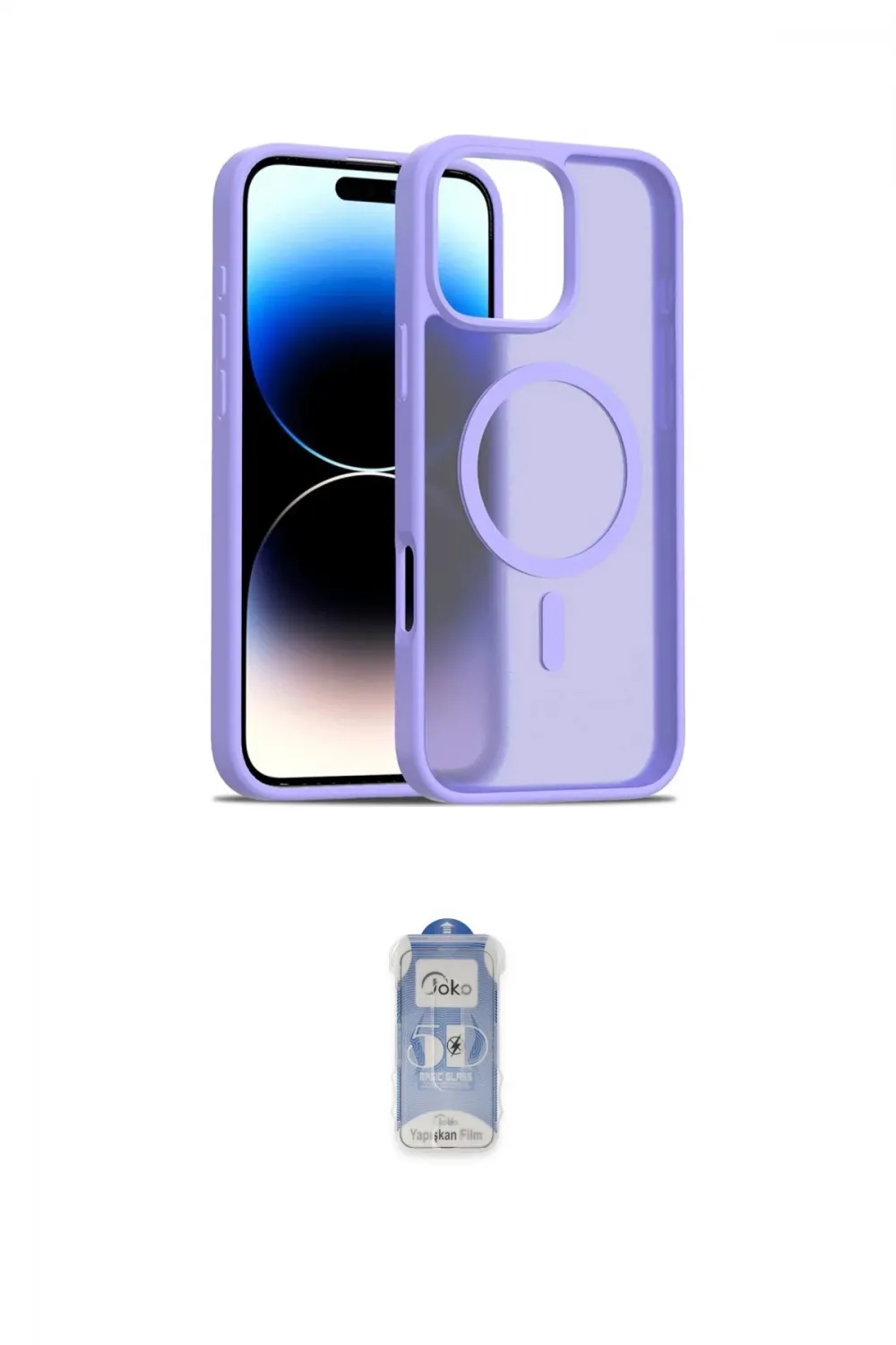 ieg™ iPhone 16 Pro Kılıf Siluet Minimal Prime - Siyah Joko Magic 5D Cam