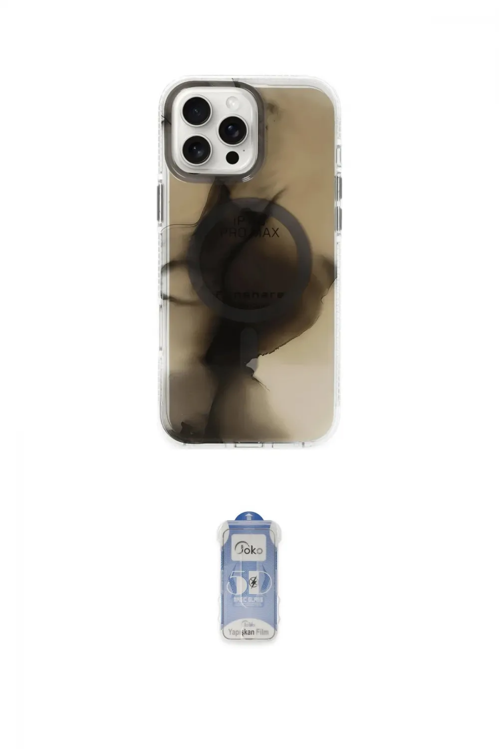 ieg™ iPhone 16 Pro Kılıf Ufuk Doku Prime - Siyah Joko Magic 5D Cam