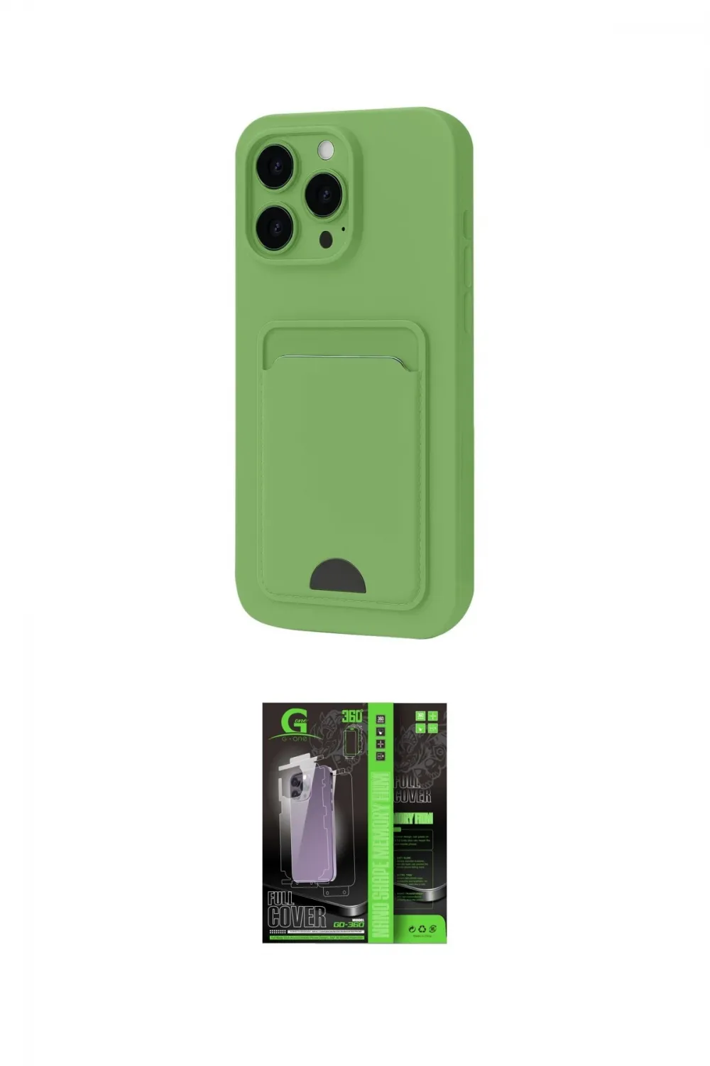 ieg™ iPhone 16 Pro Kılıf Vadi Çizgi Prime - Şeffaf 360 Full Body Arka Koruyucu