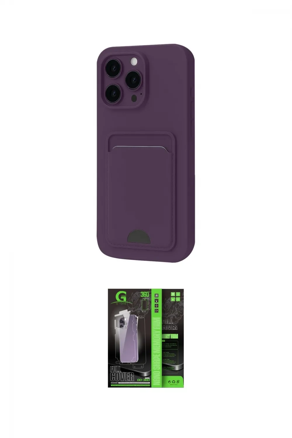 ieg™ iPhone 16 Pro Kılıf Vadi Çizgi Prime - Şeffaf 360 Full Body Arka Koruyucu