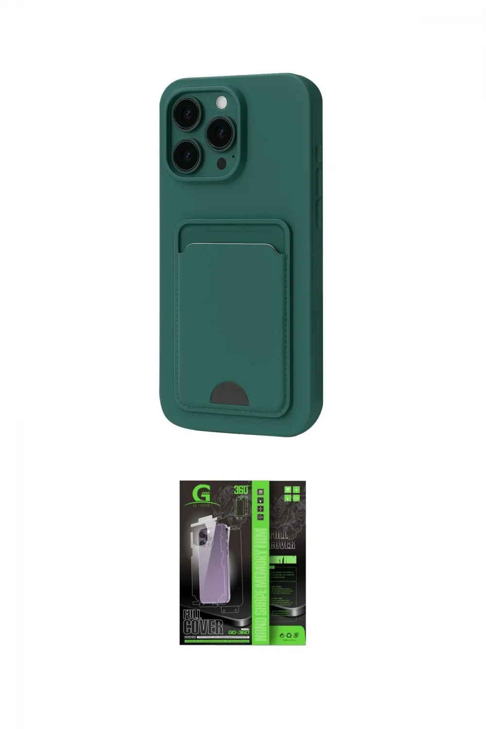 ieg™ iPhone 16 Pro Kılıf Vadi Çizgi Prime - Şeffaf 360 Full Body Arka Koruyucu