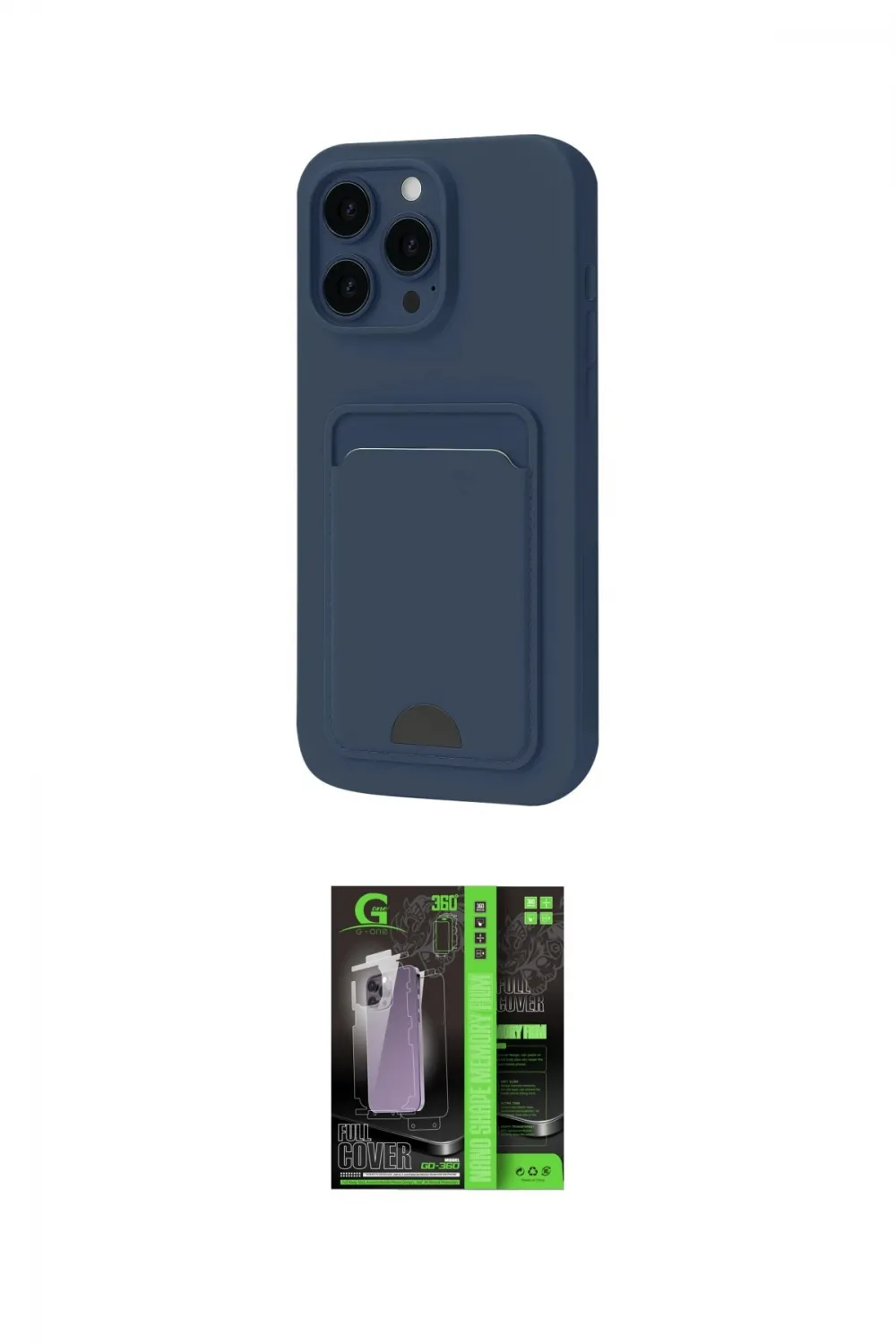 ieg™ iPhone 16 Pro Kılıf Vadi Çizgi Prime - Şeffaf 360 Full Body Arka Koruyucu
