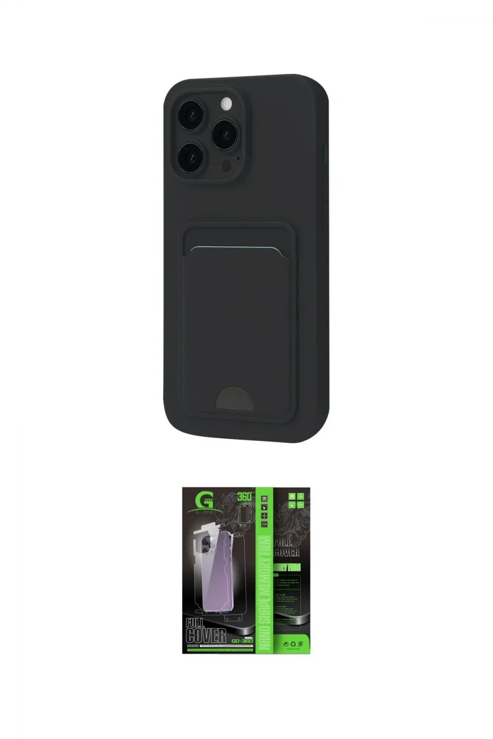 ieg™ iPhone 16 Pro Kılıf Vadi Çizgi Prime - Şeffaf 360 Full Body Arka Koruyucu