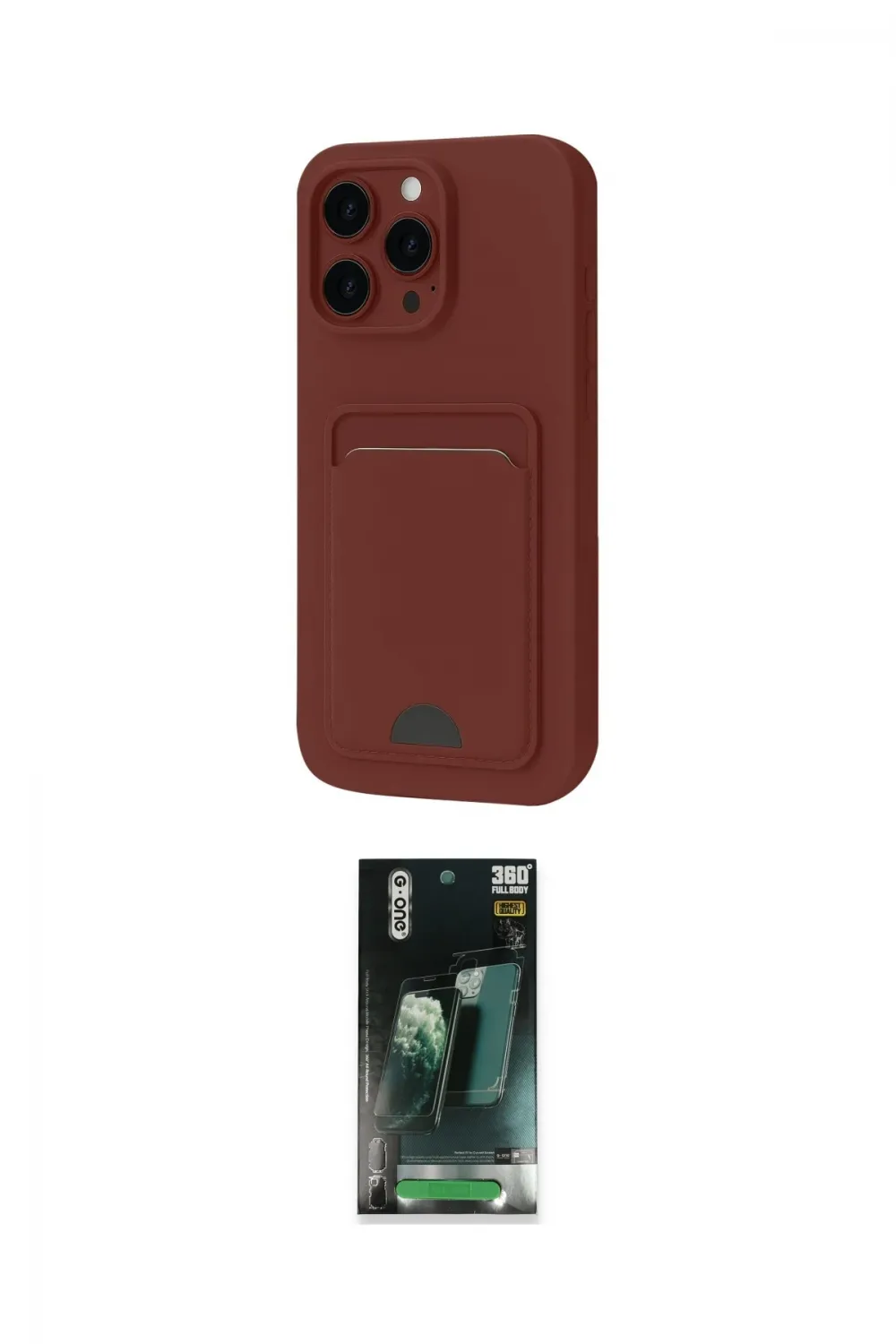 ieg™ iPhone 16 Pro Kılıf Vadi Çizgi Prime - Siyah 360 Mat Full Body Arka Koruyucu