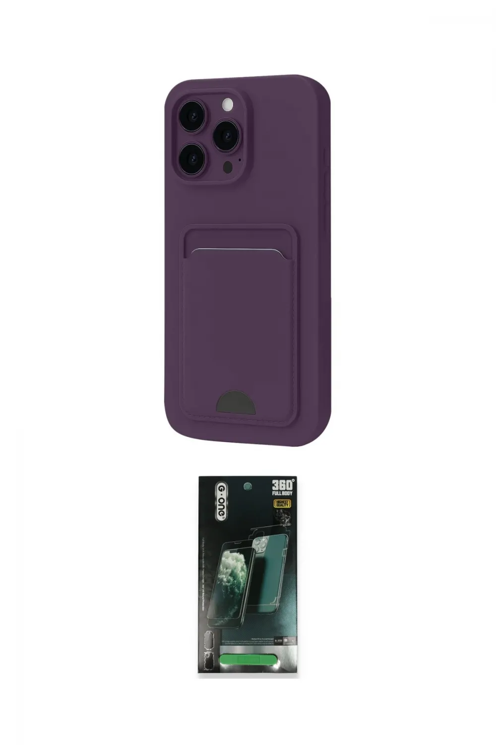 ieg™ iPhone 16 Pro Kılıf Vadi Çizgi Prime - Siyah 360 Mat Full Body Arka Koruyucu