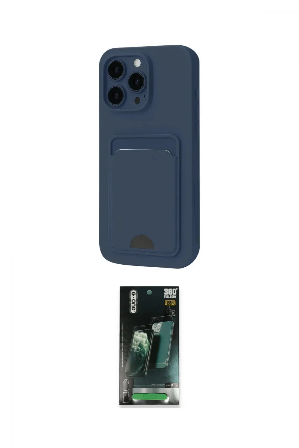 ieg™ iPhone 16 Pro Kılıf Vadi Çizgi Prime - Siyah 360 Mat Full Body Arka Koruyucu