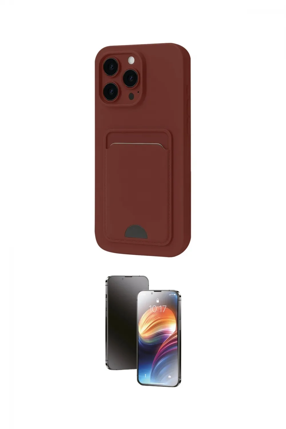 ieg™ iPhone 16 Pro Kılıf Vadi Çizgi Prime - Siyah 3D Antistatik Mat Seramik Nano Ekran Koruyucu