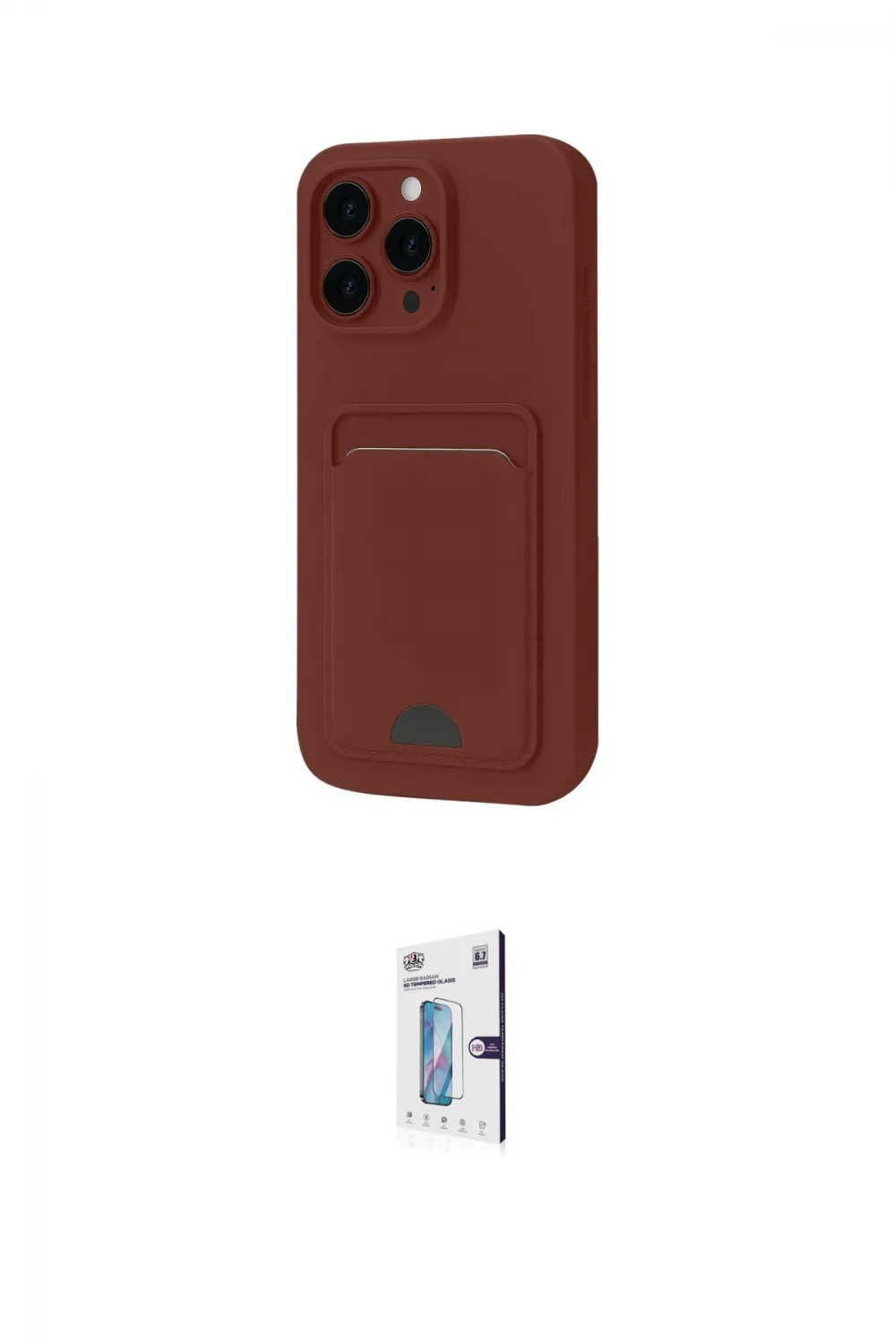 ieg™ iPhone 16 Pro Kılıf Vadi Çizgi Prime - Siyah Bilvis 0.18mm Plus Cam Ekran Koruyucu