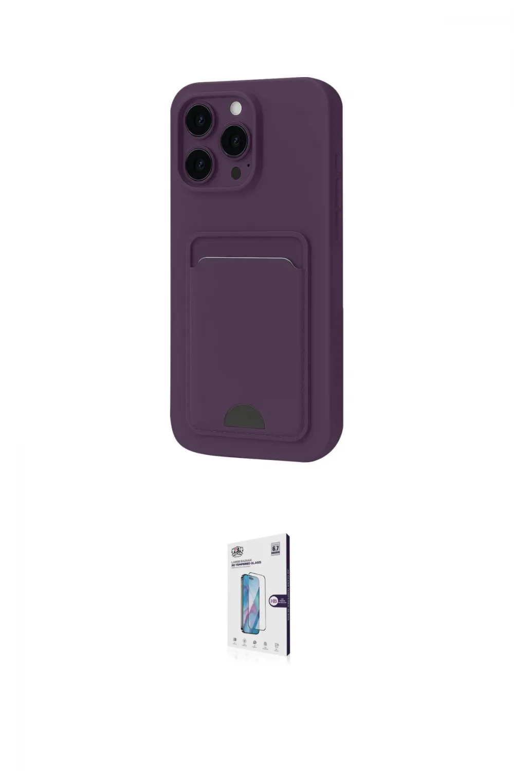 ieg™ iPhone 16 Pro Kılıf Vadi Çizgi Prime - Siyah Bilvis 0.18mm Plus Cam Ekran Koruyucu