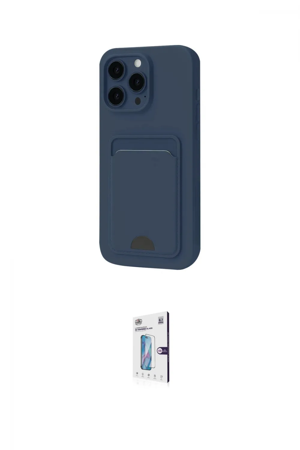 ieg™ iPhone 16 Pro Kılıf Vadi Çizgi Prime - Siyah Bilvis 0.18mm Plus Cam Ekran Koruyucu