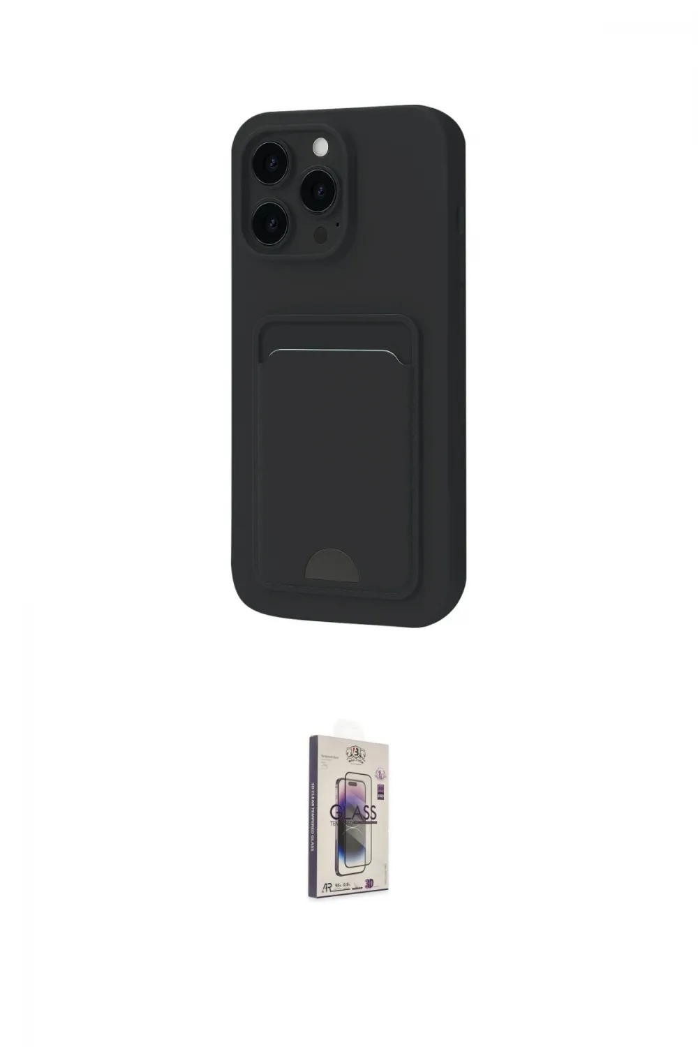 ieg™ iPhone 16 Pro Kılıf Vadi Çizgi Prime - Siyah Bilvis 3D Cam Ekran Koruyucu