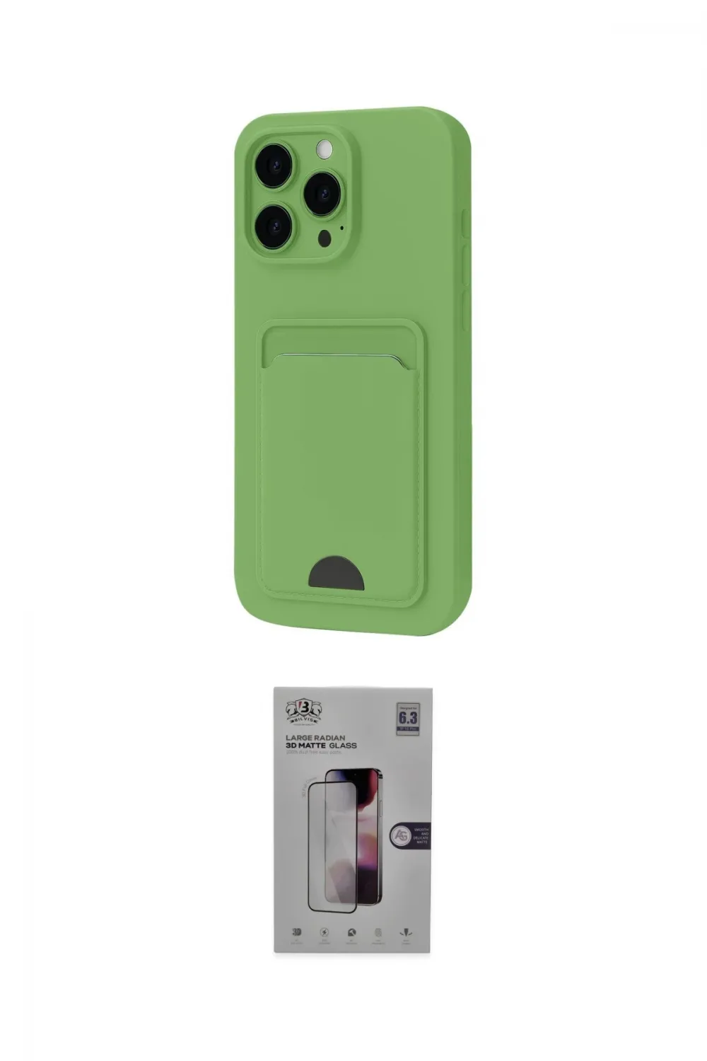 ieg™ iPhone 16 Pro Kılıf Vadi Çizgi Prime - Siyah Bilvis 3D Mat Cam Ekran Koruyucu