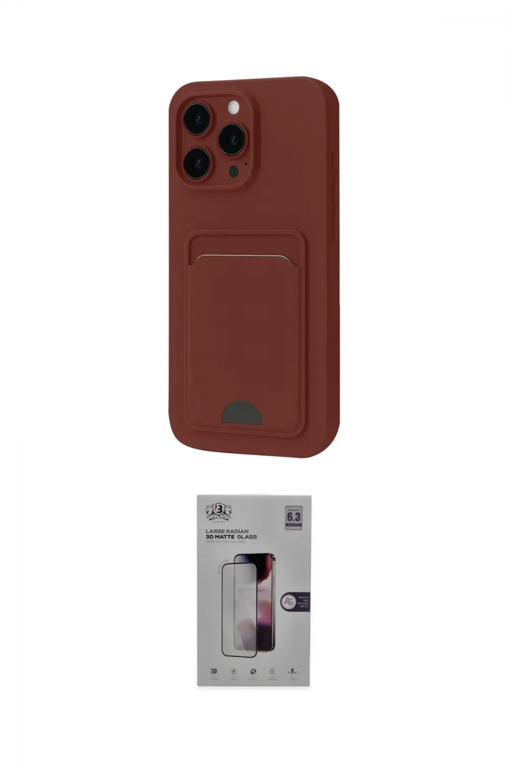 ieg™ iPhone 16 Pro Kılıf Vadi Çizgi Prime - Siyah Bilvis 3D Mat Cam Ekran Koruyucu