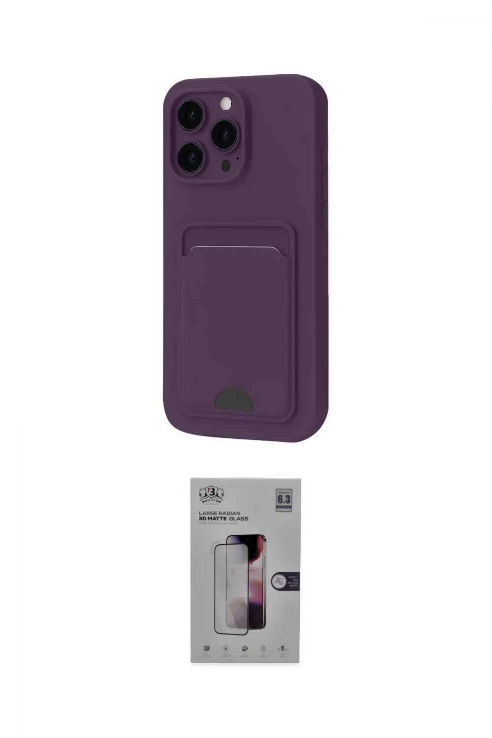 ieg™ iPhone 16 Pro Kılıf Vadi Çizgi Prime - Siyah Bilvis 3D Mat Cam Ekran Koruyucu