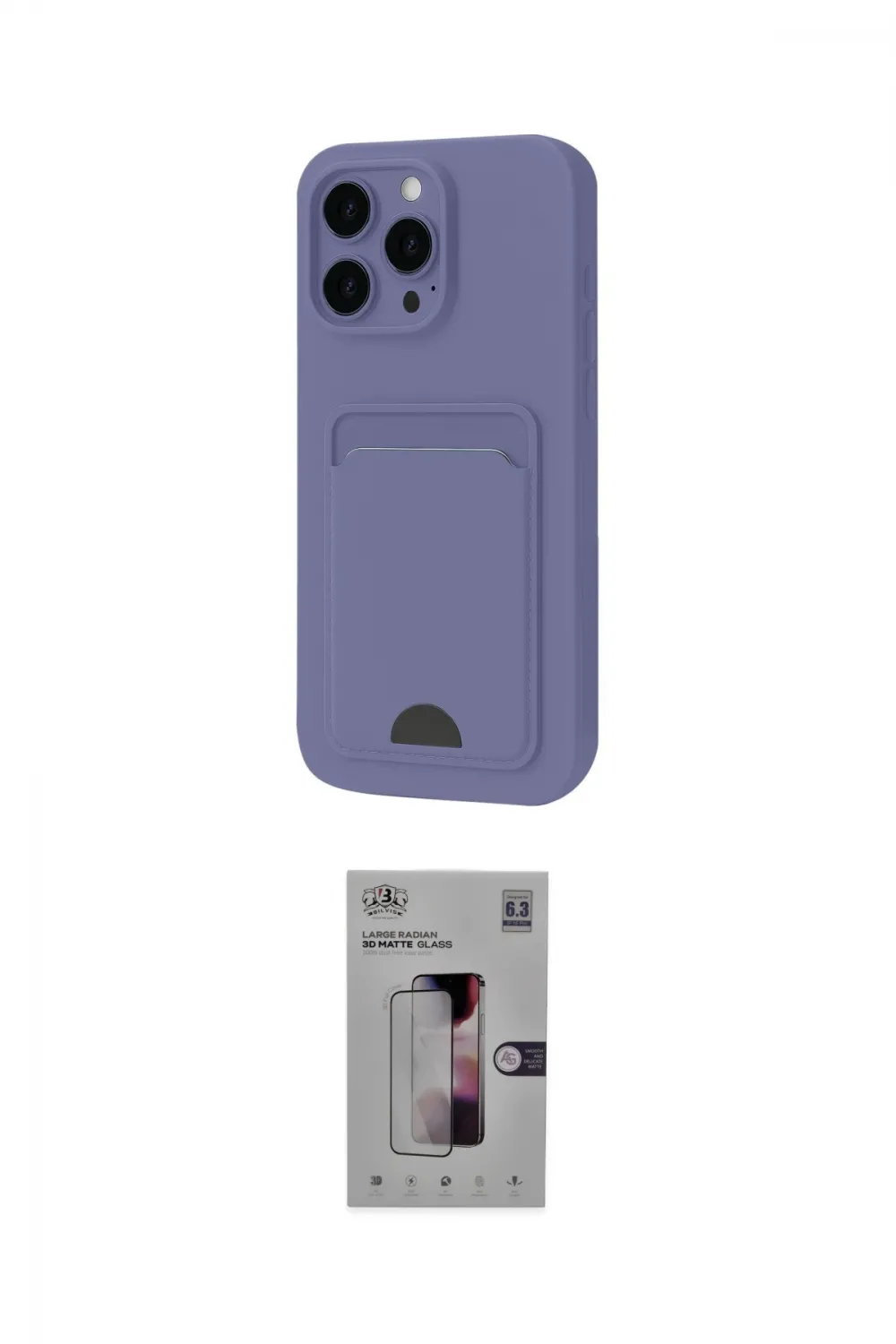ieg™ iPhone 16 Pro Kılıf Vadi Çizgi Prime - Siyah Bilvis 3D Mat Cam Ekran Koruyucu