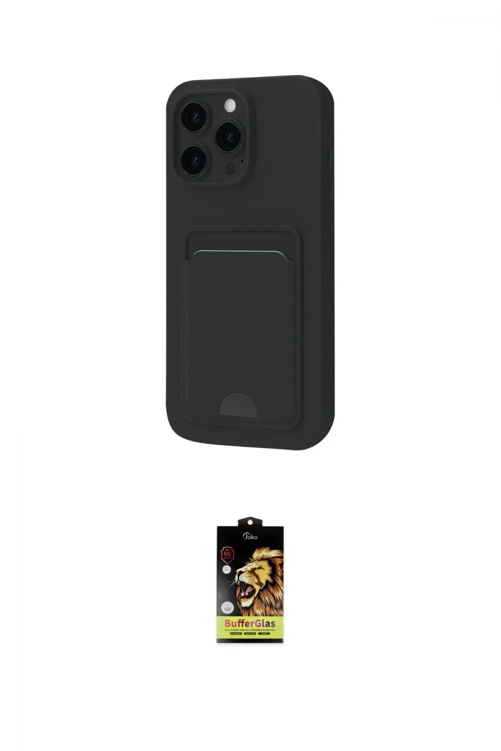 ieg™ iPhone 16 Pro Kılıf Vadi Çizgi Prime - Siyah Buffer Cam Ekran Koruyucu