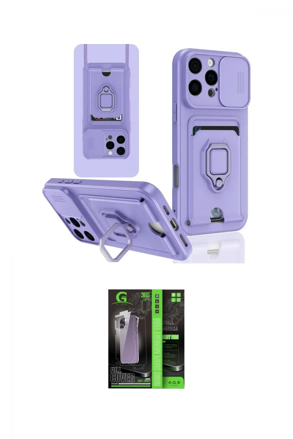 ieg™ iPhone 16 Pro Kılıf Vadi Form Prime - Şeffaf 360 Full Body Arka Koruyucu