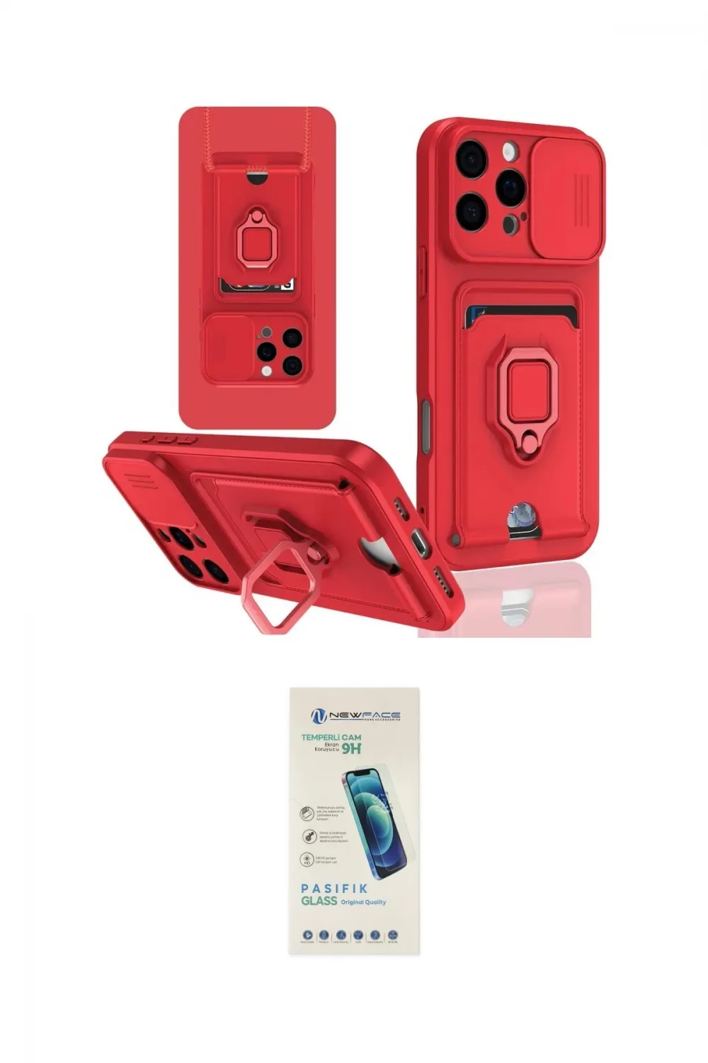 ieg™ iPhone 16 Pro Kılıf Vadi Form Prime - Şeffaf Pasifik Cam Ekran Koruyucu
