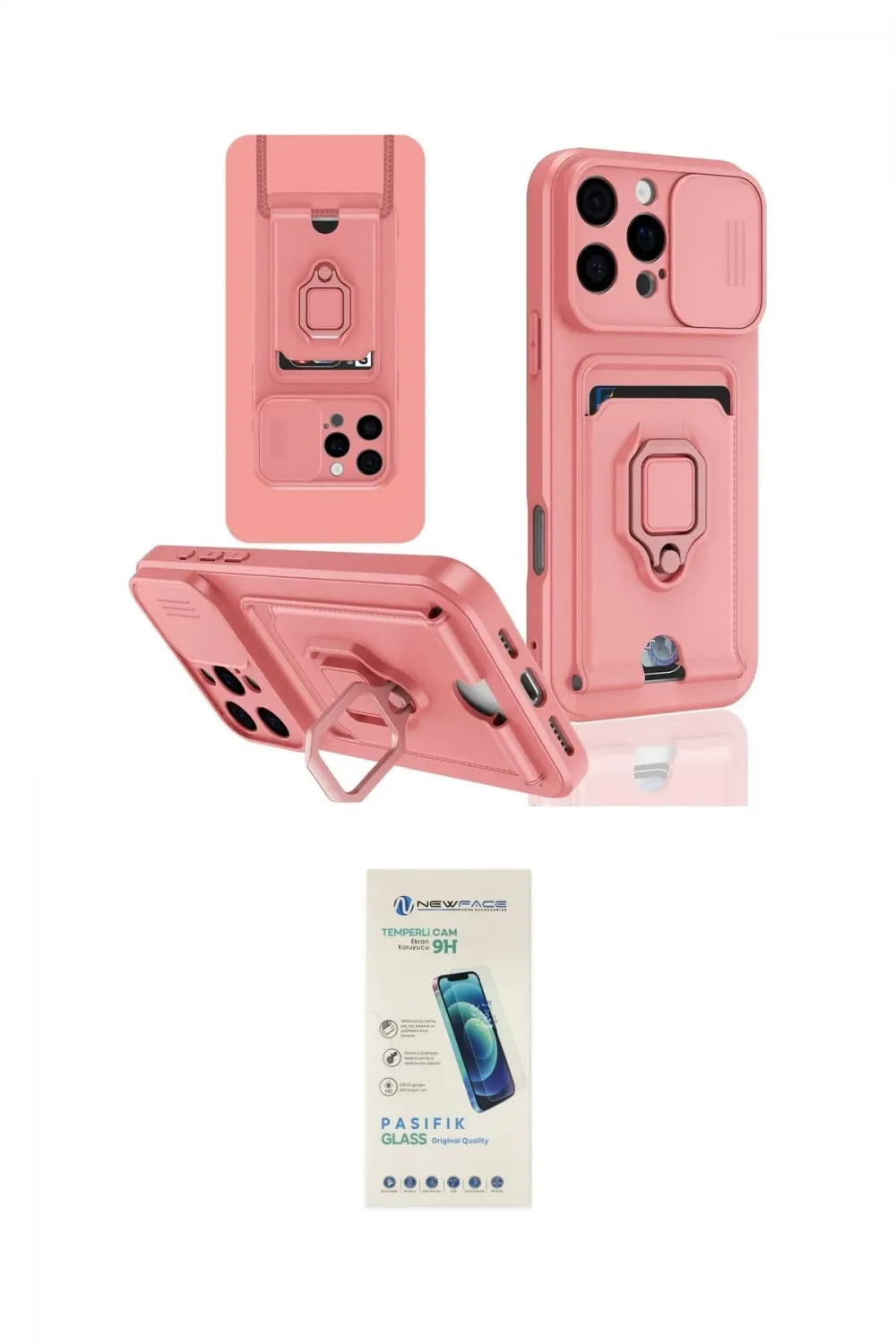ieg™ iPhone 16 Pro Kılıf Vadi Form Prime - Şeffaf Pasifik Cam Ekran Koruyucu