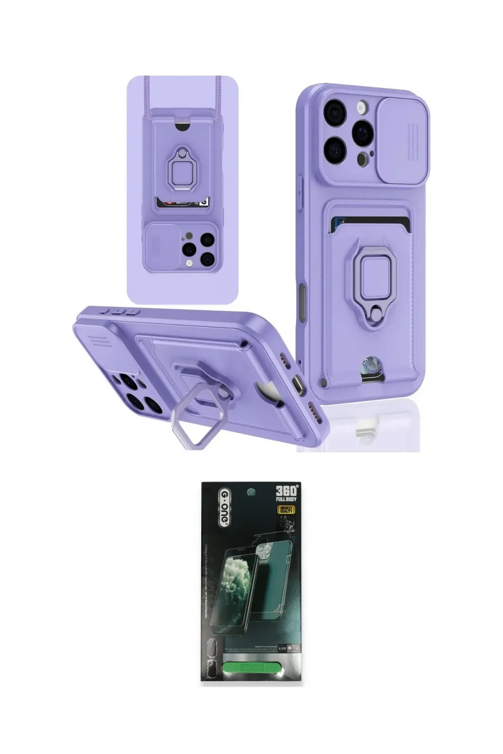 ieg™ iPhone 16 Pro Kılıf Vadi Form Prime - Siyah 360 Mat Full Body Arka Koruyucu