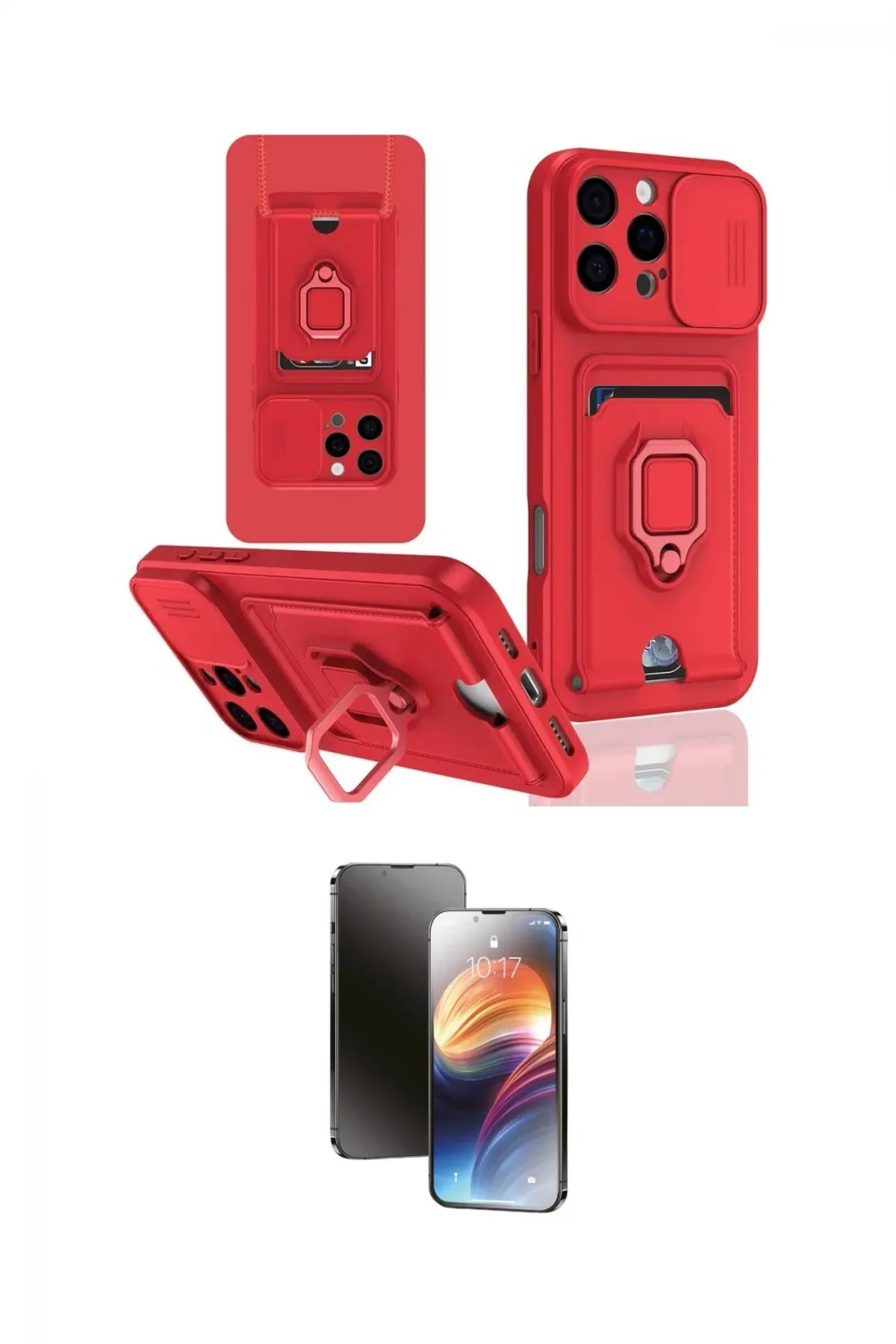 ieg™ iPhone 16 Pro Kılıf Vadi Form Prime - Siyah 3D Antistatik Mat Seramik Nano Ekran Koruyucu