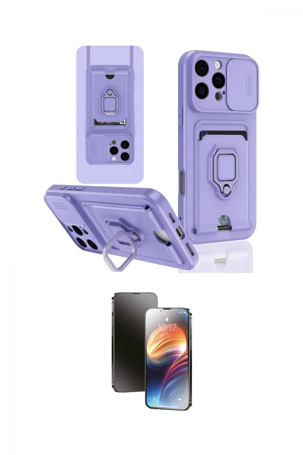 ieg™ iPhone 16 Pro Kılıf Vadi Form Prime - Siyah 3D Antistatik Mat Seramik Nano Ekran Koruyucu