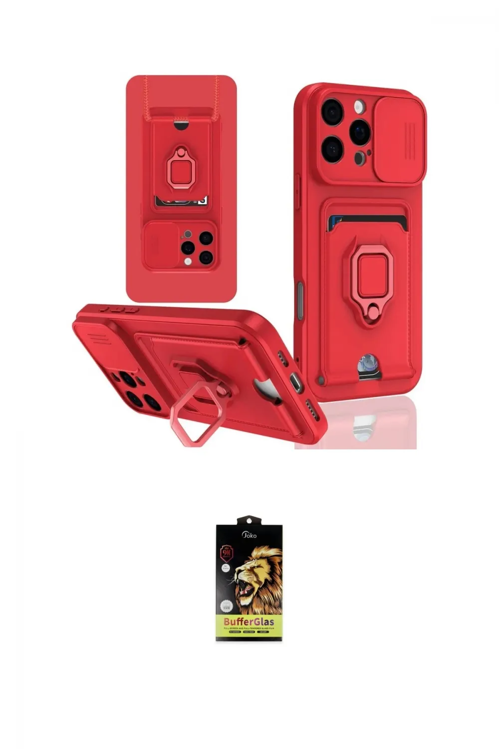 ieg™ iPhone 16 Pro Kılıf Vadi Form Prime - Siyah Buffer Cam Ekran Koruyucu