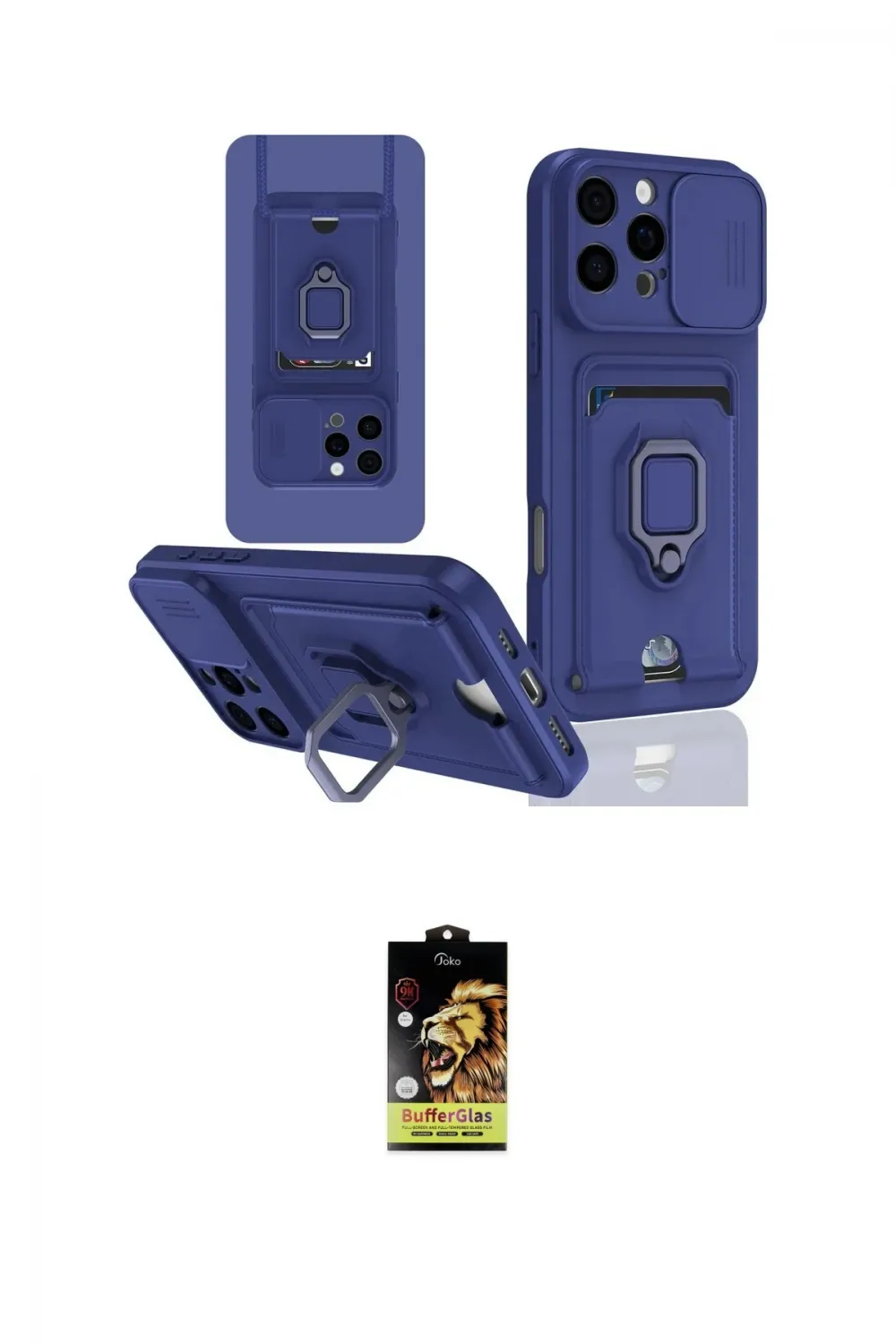 ieg™ iPhone 16 Pro Kılıf Vadi Form Prime - Siyah Buffer Cam Ekran Koruyucu
