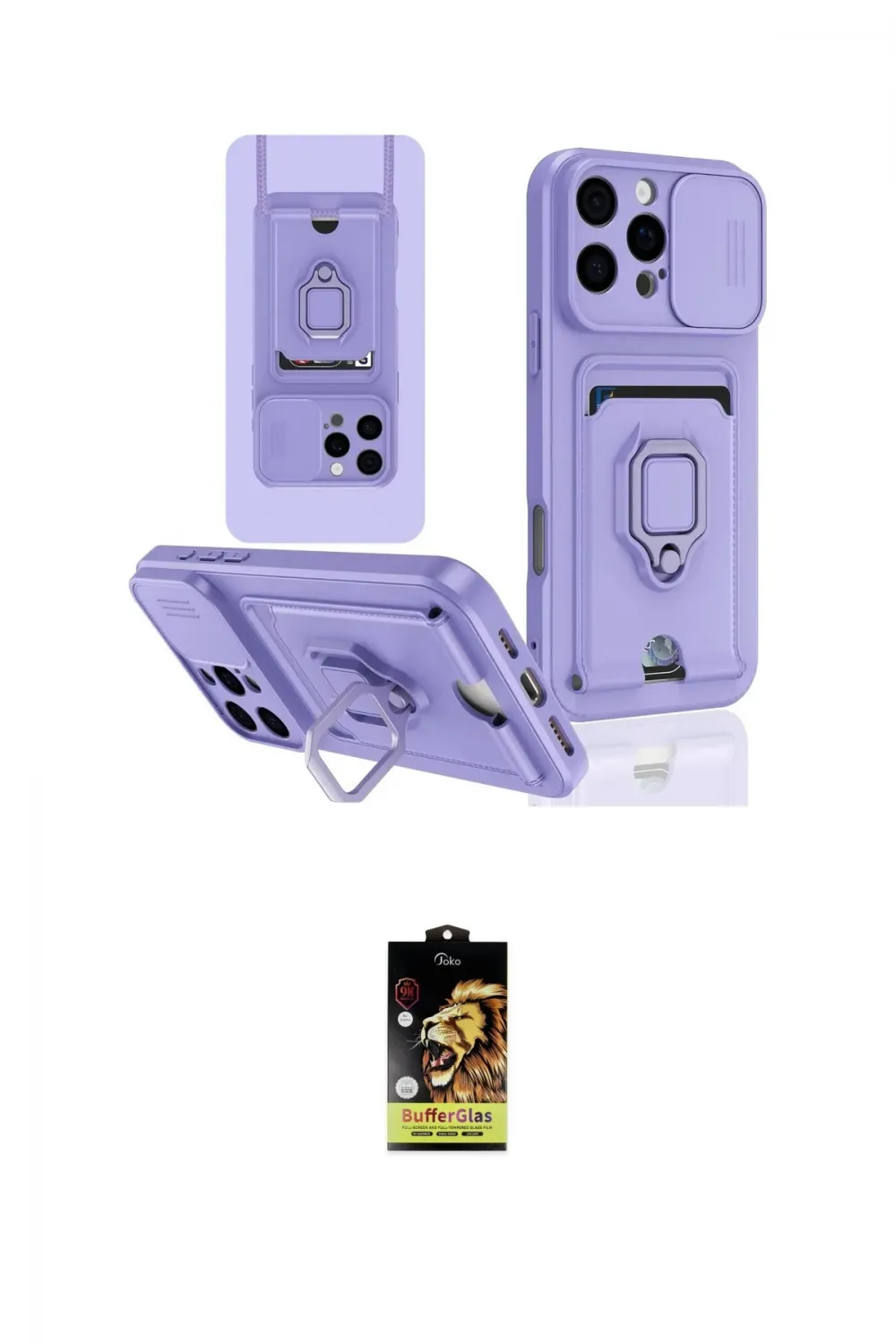 ieg™ iPhone 16 Pro Kılıf Vadi Form Prime - Siyah Buffer Cam Ekran Koruyucu