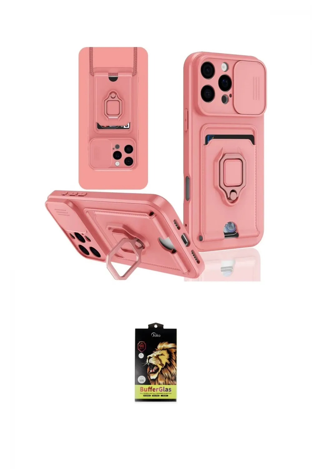 ieg™ iPhone 16 Pro Kılıf Vadi Form Prime - Siyah Buffer Cam Ekran Koruyucu