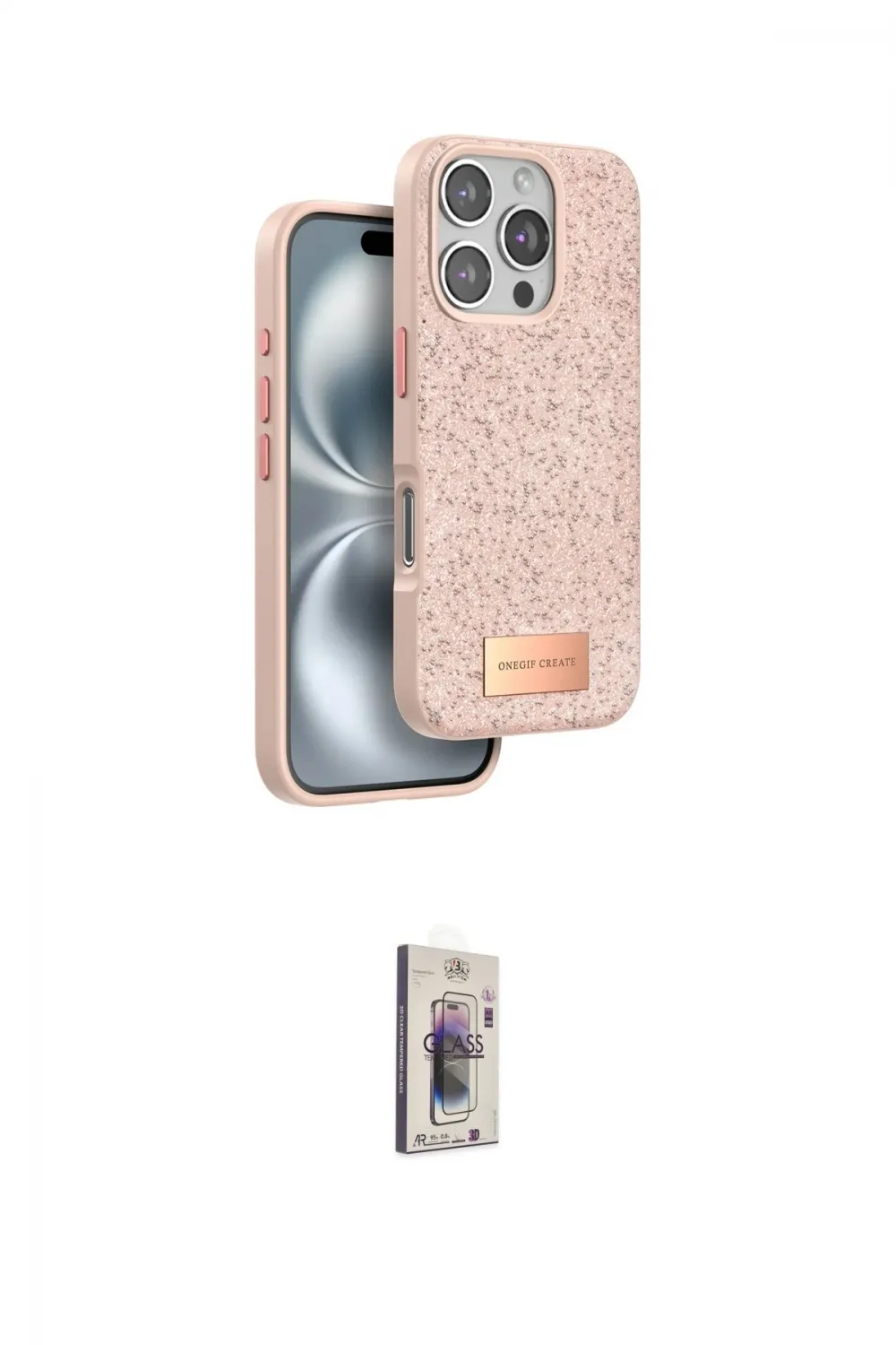 ieg™ iPhone 16 Pro Kılıf Vadi Klasik Serisi - Siyah Bilvis 3D Cam Ekran Koruyucu