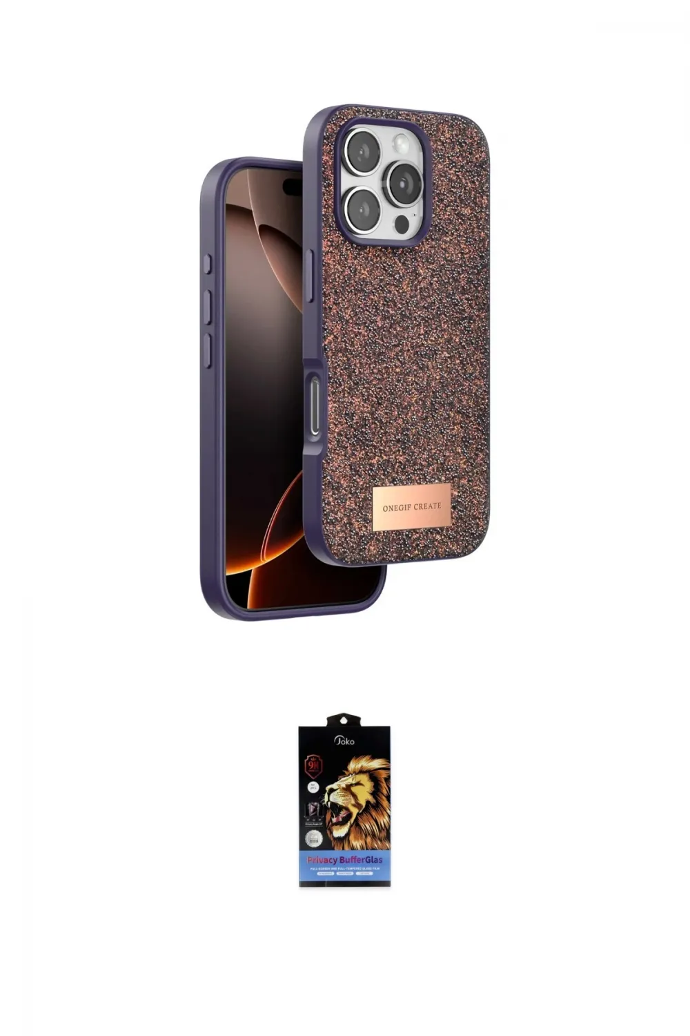 ieg™ iPhone 16 Pro Kılıf Vadi Klasik Serisi - Siyah Buffer Hayalet Cam Ekran Koruyucu
