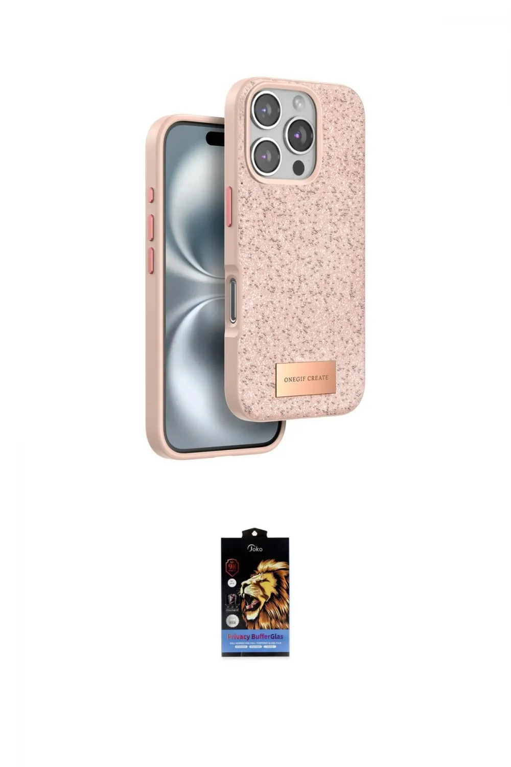 ieg™ iPhone 16 Pro Kılıf Vadi Klasik Serisi - Siyah Buffer Hayalet Cam Ekran Koruyucu