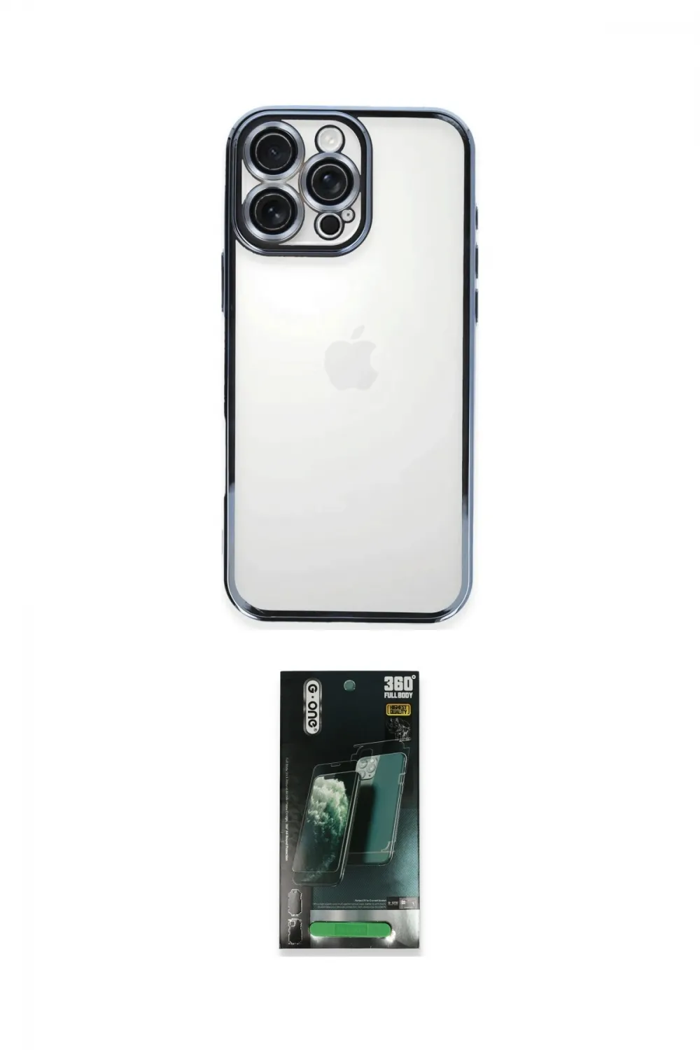 ieg™ iPhone 16 Pro Kılıf Vadi Minimal - Siyah 360 Mat Full Body Arka Koruyucu
