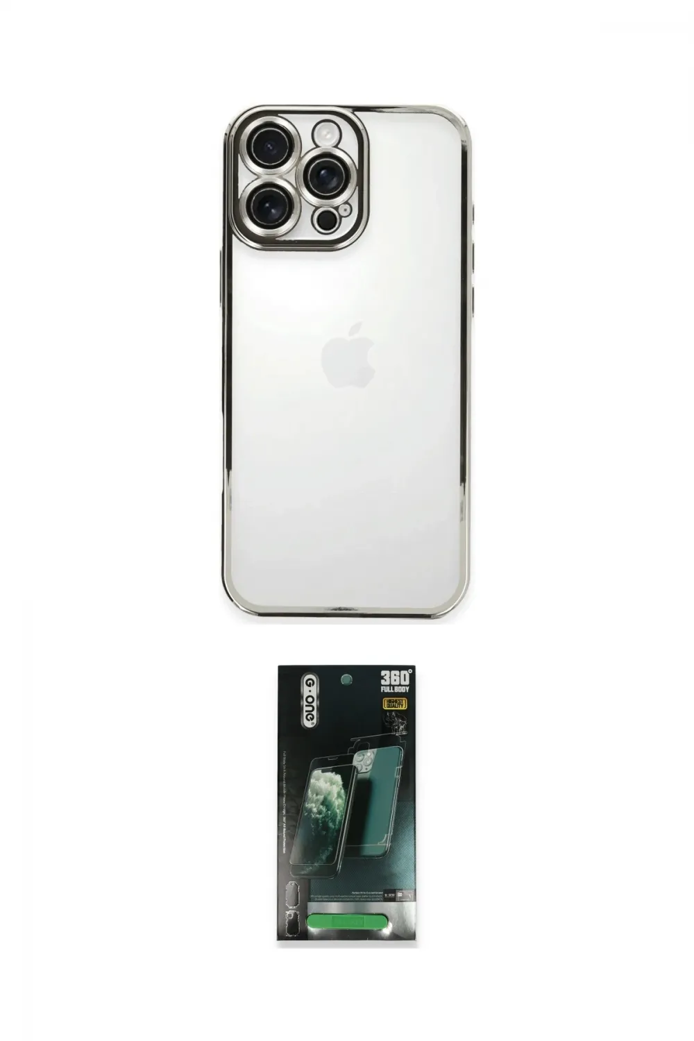 ieg™ iPhone 16 Pro Kılıf Vadi Minimal - Siyah 360 Mat Full Body Arka Koruyucu