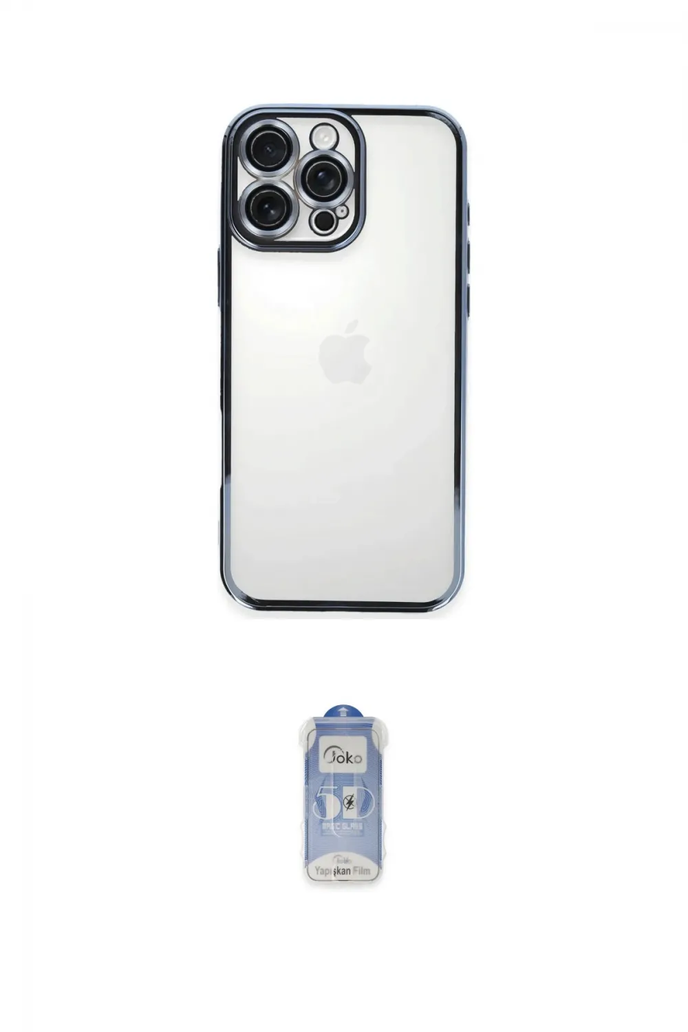 ieg™ iPhone 16 Pro Kılıf Vadi Minimal - Siyah Joko Magic 5D Cam