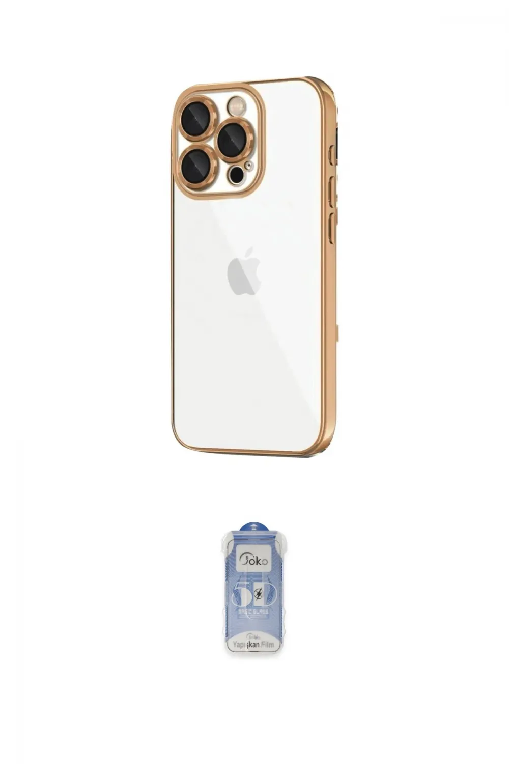 ieg™ iPhone 16 Pro Kılıf Vadi Minimal - Siyah Joko Magic 5D Cam
