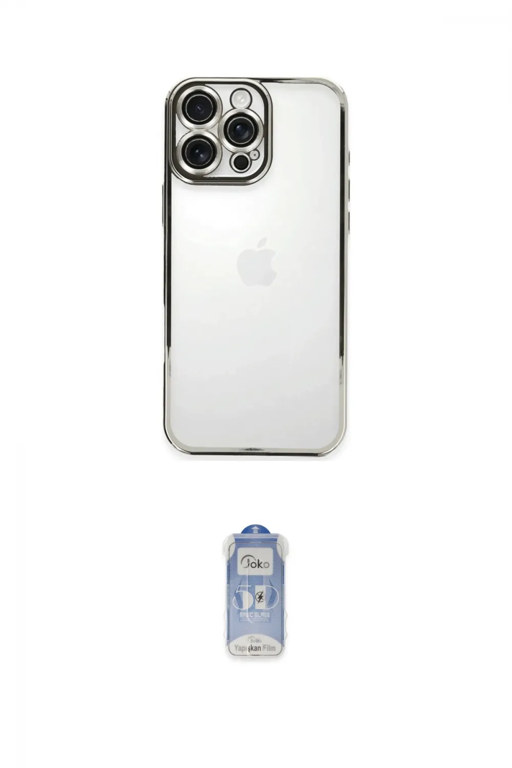 ieg™ iPhone 16 Pro Kılıf Vadi Minimal - Siyah Joko Magic 5D Cam